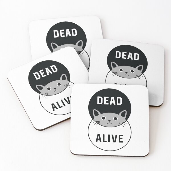 Item preview, schrodinger's cat dead or alive! designed and sold by Ferrerousseau.