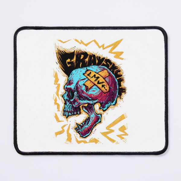 Item preview, screaming punk skull rock designed and sold by Ferrerousseau.