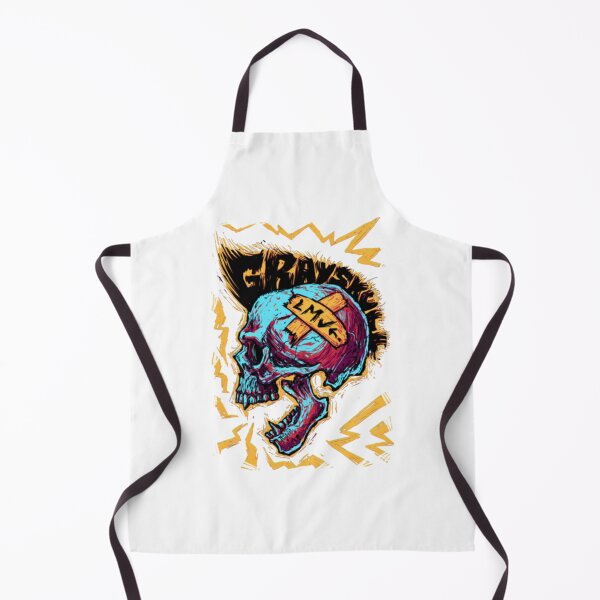 Item preview, screaming punk skull rock designed and sold by Ferrerousseau.