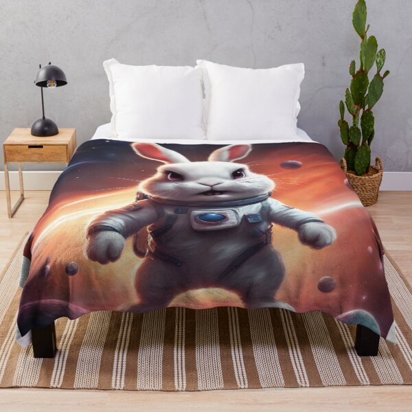 Item preview, Angry Astronaut Bunny Floating in Space designed and sold by MarmaLoft.