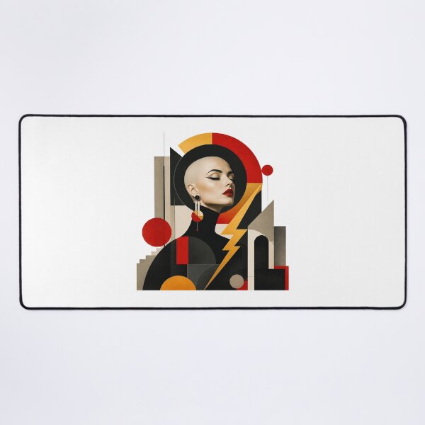 Item preview, ArtGeometricModernistWomanPortrait designed and sold by Artrendzs.