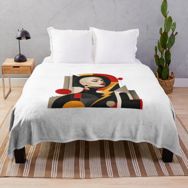 Item preview, ArtGeometricModernistWomanPortrait designed and sold by Artrendzs.