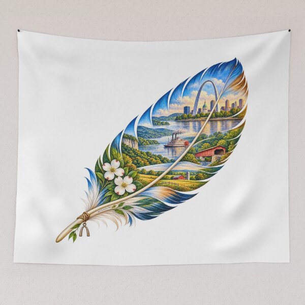Item preview, Missouri River Feather designed and sold by Whimspired By Paxx.