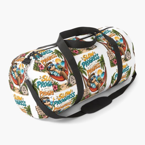 Item preview, Slow Progress Still Progress Funny Sloth Tropical Beach Motivational Design designed and sold by BDLuck2021.