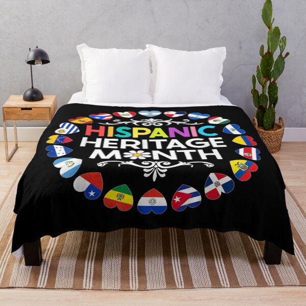 Item preview, National Hispanic Heritage Month All Countries Flags Hearts designed and sold by DunciOcukino.