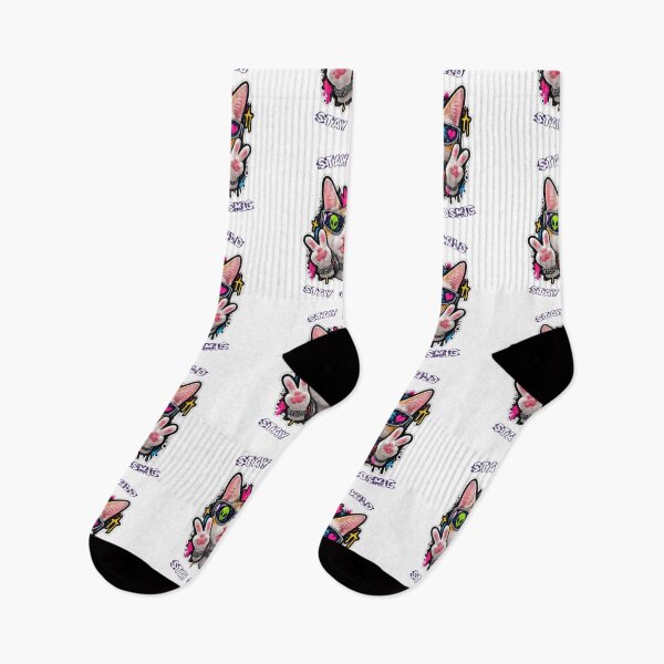 Item preview, Cosmic Cool Cat – Stay Wild Stay Cosmic Kawaii Cat Design designed and sold by Feminine Energy Studio .