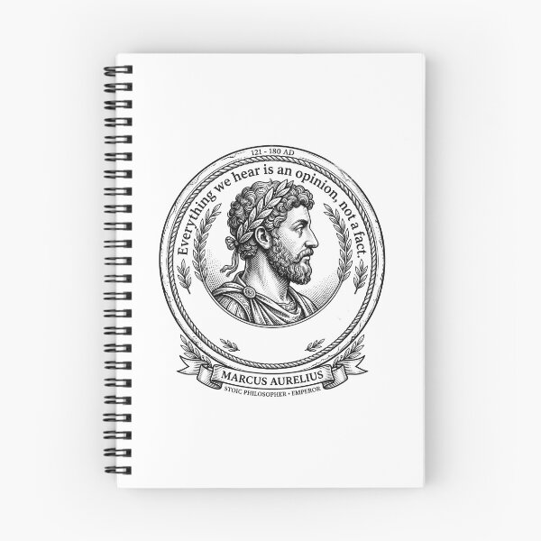 Item preview, Marcus Aurelius Stoic Quotes Line Art designed and sold by OzzFrequency.