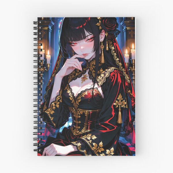 Item preview, Raven Haired Anime Girl in Gothic Cathedral designed and sold by RGB-crayon.