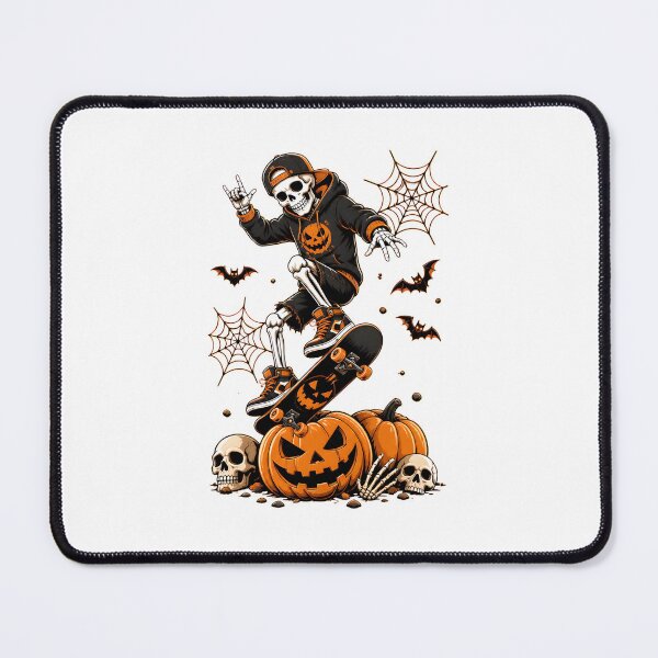 Item preview, Skeleton Skateboarding Player Halloween Pumpkins Spooky Art designed and sold by Dmo3HarkoArt.