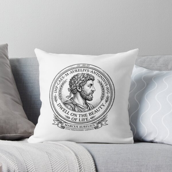 Item preview, Marcus Aurelius Stoic Quotes Line Art designed and sold by OzzFrequency.