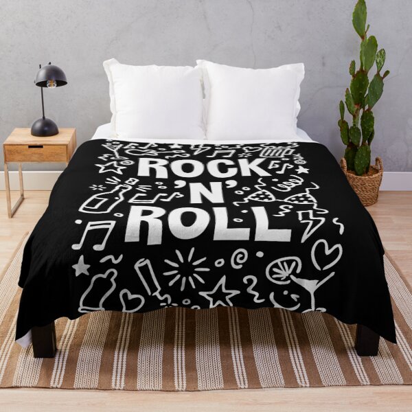 Artikelvorschau, Rock 'n' Roll (Musik / Party / Lustig / Scribble / White) entworfen und verkauft von Roderix.
