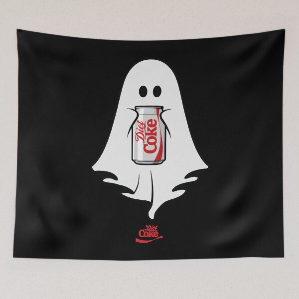 Item preview, Funny Halloween Spooky Coke Ghost Holding Can Of Diet Coke  Men Women designed and sold by MarneeLosurdo.