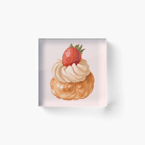 Item preview, Strawberry Cream Puff designed and sold by sakurashorty.