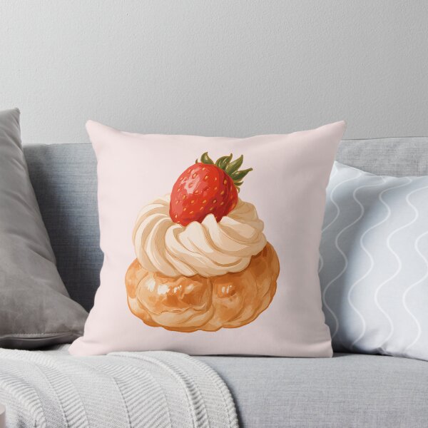 Item preview, Strawberry Cream Puff designed and sold by sakurashorty.