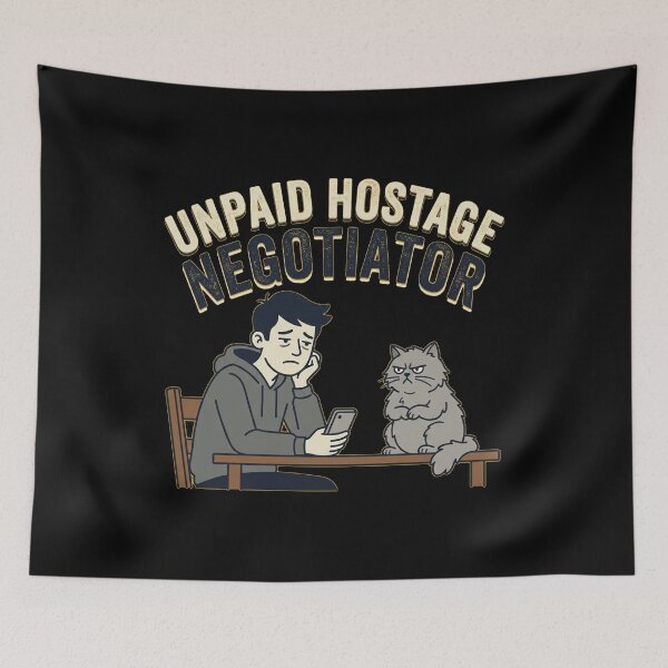 Item preview, I'm not a pet parent. I'm an unpaid hostage negotiator with a fur allergy. designed and sold by jrzvibe.