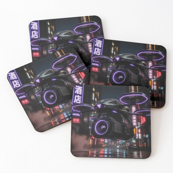 Item preview, Cyberpunk Bass Cannon Drone - Neon Purple Techwear Audio designed and sold by LazyDayzCo.