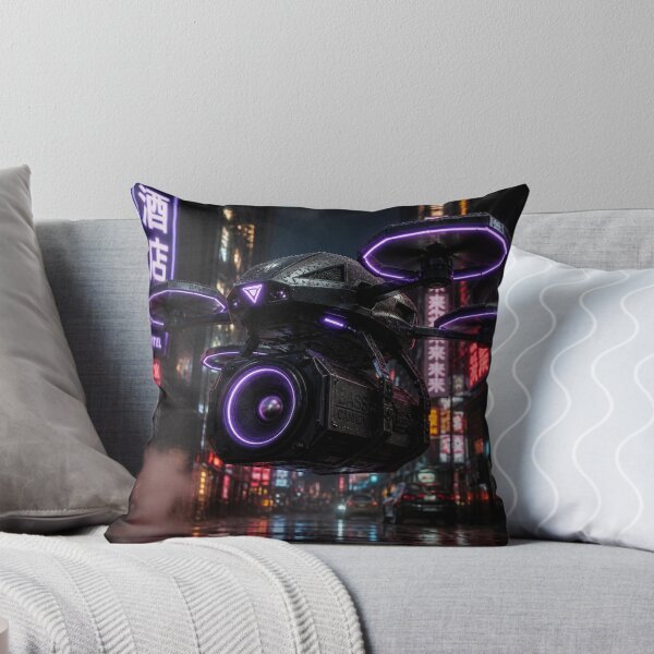 Item preview, Cyberpunk Bass Cannon Drone - Neon Purple Techwear Audio designed and sold by LazyDayzCo.