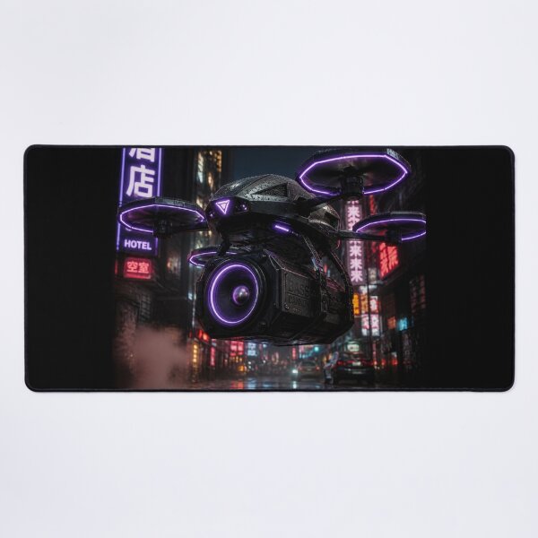 Item preview, Cyberpunk Bass Cannon Drone - Neon Purple Techwear Audio designed and sold by LazyDayzCo.
