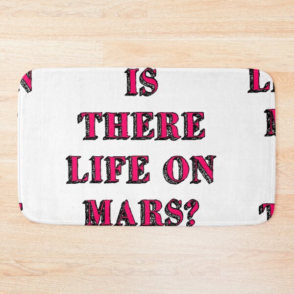 Item preview, is there life on mars sign music song iconic white pink designed and sold by Doctor Schtrudel.