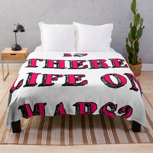 Item preview, is there life on mars sign music song iconic white pink designed and sold by Doctor Schtrudel.