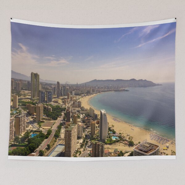 Item preview, Benidorm Skyline Beachscape designed and sold by hawkie.