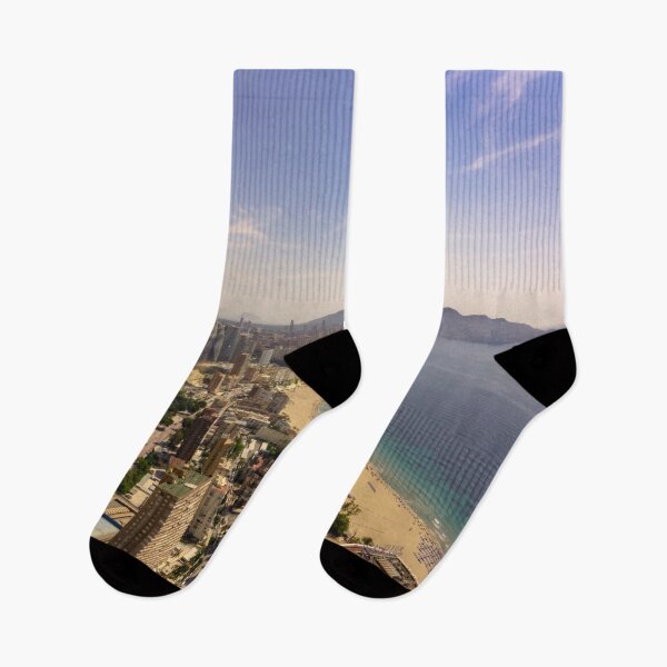 Item preview, Benidorm Skyline Beachscape designed and sold by hawkie.
