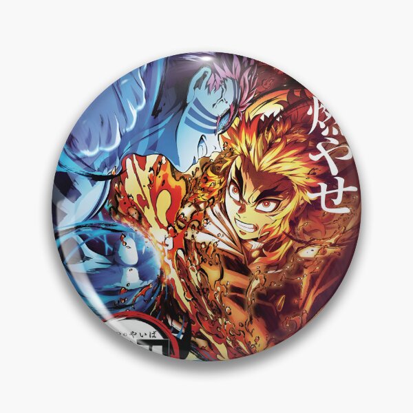 Item preview, Epic Kyojuro Rengoku vs Akaza Battle Anime Inspired Design designed and sold by duke willing.