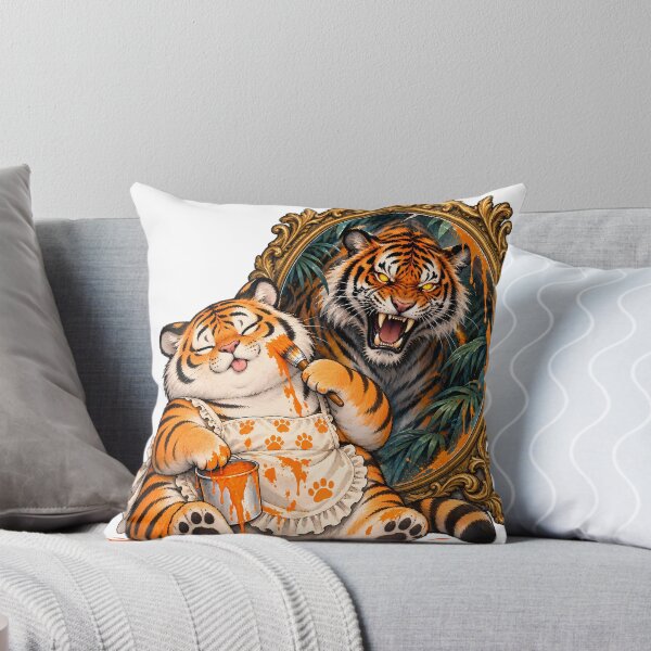Item preview, Sleepy Tiger Fierce Portrait designed and sold by SiamSmiles.