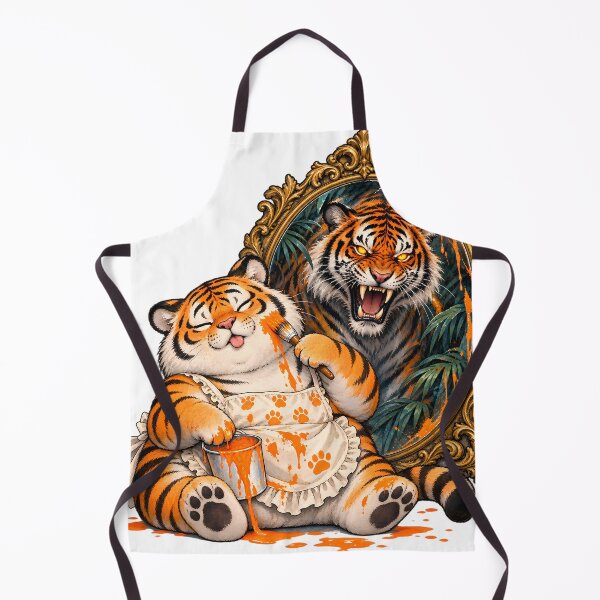Item preview, Sleepy Tiger Fierce Portrait designed and sold by SiamSmiles.
