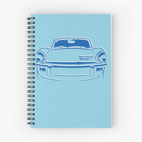 Item preview, Triumph Spitfire 1970s British classic sports car sketch blue-white designed and sold by soitwouldseem.