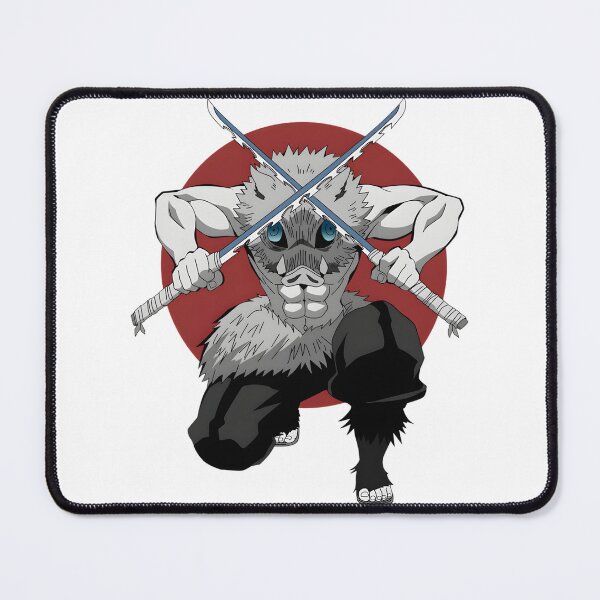 Item preview, Inosuke Hashibira Anime Character Design with Boar Mask and Dynamic Pose designed and sold by duke willing.