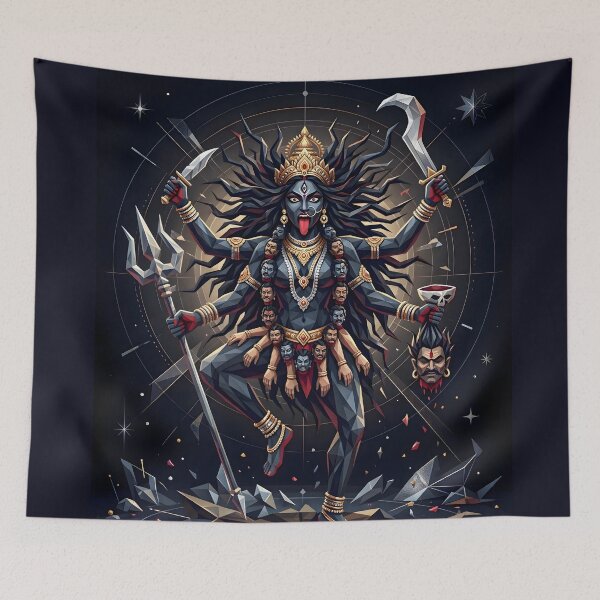 Item preview, Maa Kali Geometric Fierce Art designed and sold by hutofdesigns.