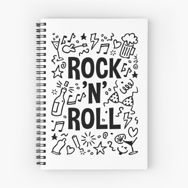 Artikelvorschau, Rock 'n' Roll (Musik / Party / Lustig / Scribble / Black) entworfen und verkauft von Roderix.