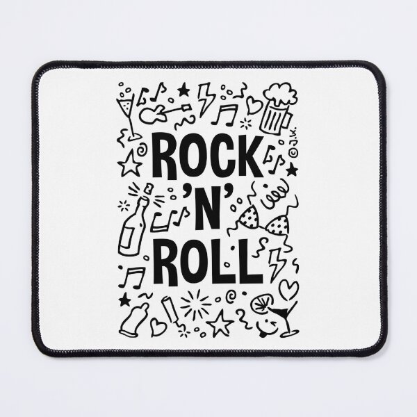 Item preview, Rock 'n' Roll (Music / Party / Funny / Scribble / Black) designed and sold by Roderix.