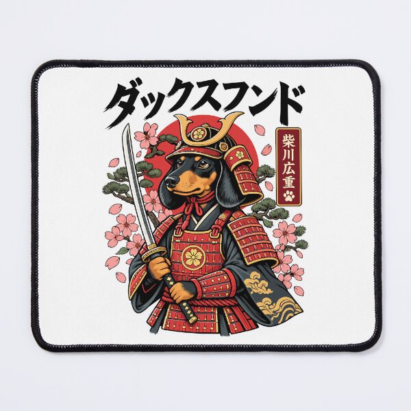 Item preview, Dachshund Samurai Dog Japanese Warrior designed and sold by andre-hollow.