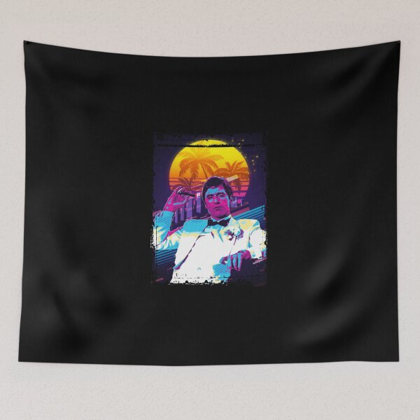 Item preview, Retro Synthwave Mob Boss Tuxedo Cigar City Sunset Art designed and sold by BrielleKreiger.