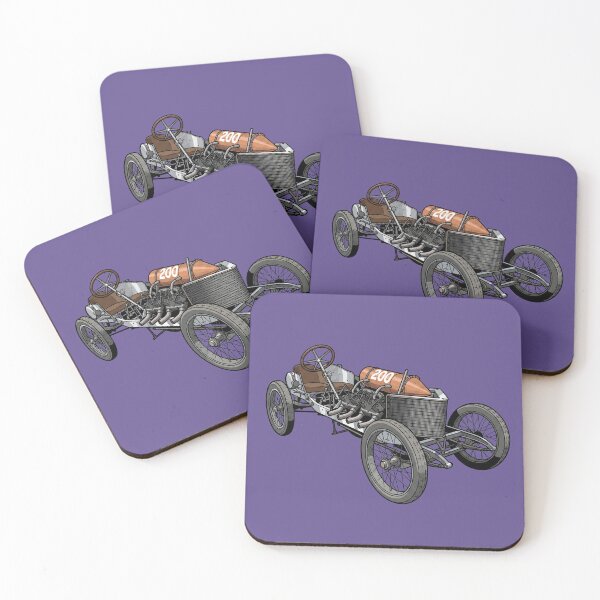 Item preview, The 25-Liter Metal Coffin: 1905 Darracq 200hp Land Speed Record Art Print designed and sold by FreiherrPK.