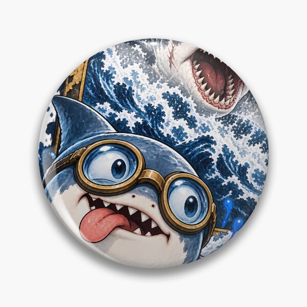 Item preview, Goofy Shark Fierce Portrait designed and sold by SiamSmiles.
