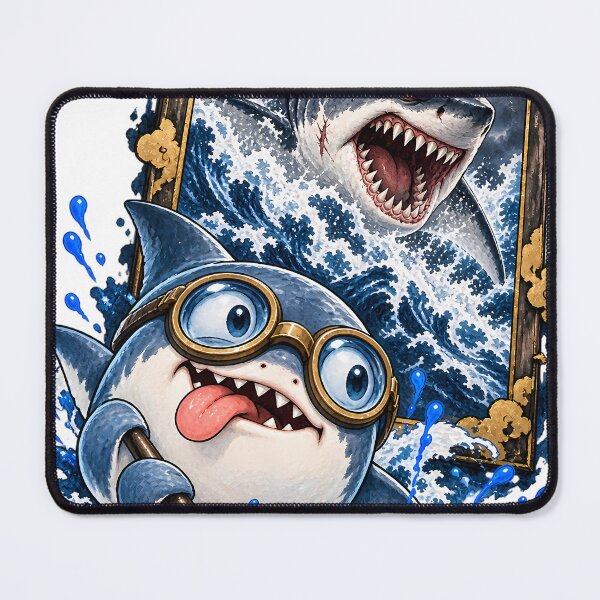 Item preview, Goofy Shark Fierce Portrait designed and sold by SiamSmiles.