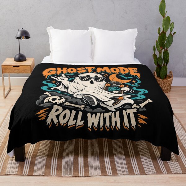 Item preview, Ghost Mode - Skateboarding Halloween designed and sold by SidTastic .