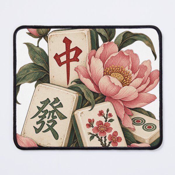Item preview, Mahjong Garden – Vintage Floral Mahjong Art designed and sold by ANITYSTORES.