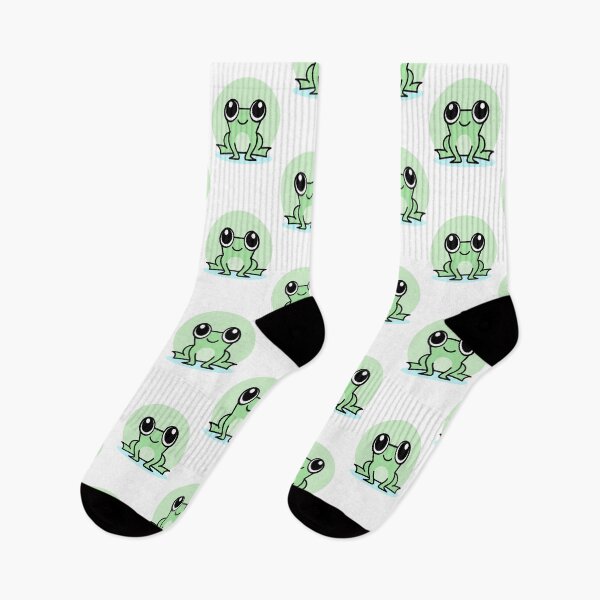 Item preview, Cute Kawaii Frog Cartoon Green Frog Funny Amphibian Nature Design designed and sold by NicolasMar.