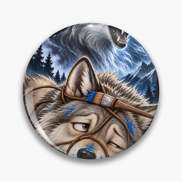 Item preview, Embarrassed Wolf Fierce Portrait designed and sold by SiamSmiles.