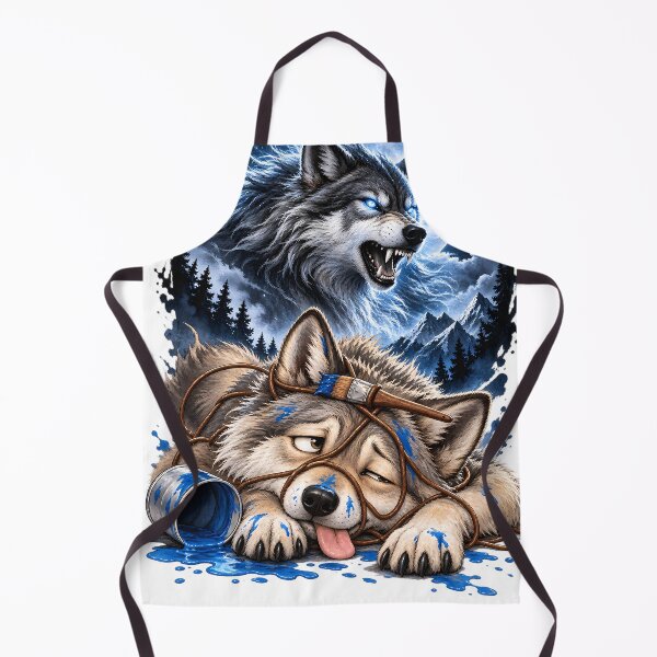 Item preview, Embarrassed Wolf Fierce Portrait designed and sold by SiamSmiles.