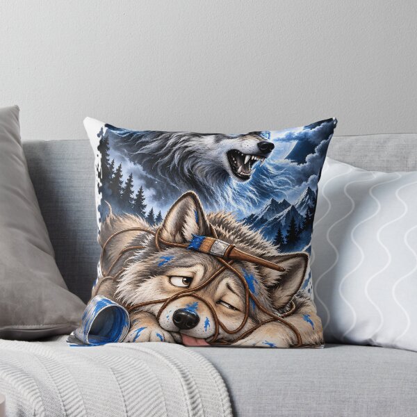 Item preview, Embarrassed Wolf Fierce Portrait designed and sold by SiamSmiles.