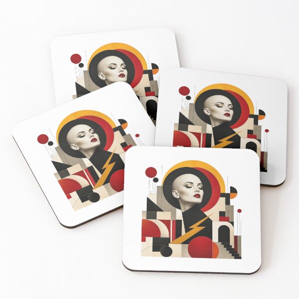 Item preview, ArtGeometricModernistWomanPortrait designed and sold by Artrendzs.