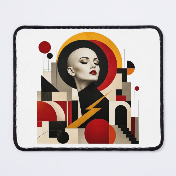 Item preview, ArtGeometricModernistWomanPortrait designed and sold by Artrendzs.
