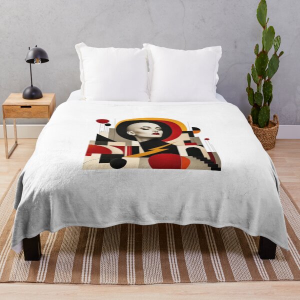 Item preview, ArtGeometricModernistWomanPortrait designed and sold by Artrendzs.