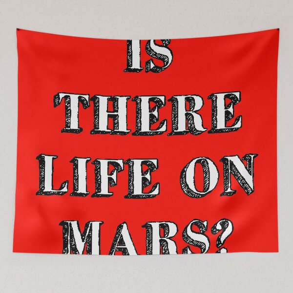 Item preview, is there life on mars sign music song iconic red designed and sold by Doctor Schtrudel.