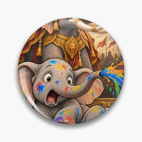 Item preview, Clumsy Elephant Fierce Portrait designed and sold by SiamSmiles.